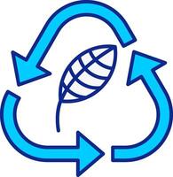 Ecology Blue Filled Icon vector