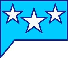 Stars Blue Filled Icon vector