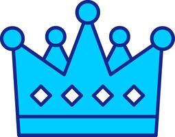 Crown Blue Filled Icon vector