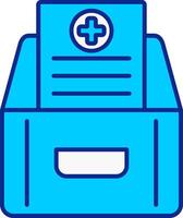 Archive Blue Filled Icon vector