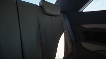 negro lujo moderno coche interior video