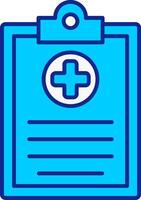 Clipboard Blue Filled Icon vector