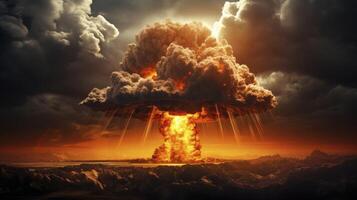 AI generated Nuclear explosion photo