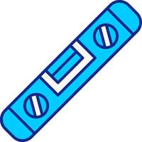 Spirit Level Blue Filled Icon vector