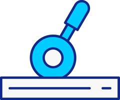 Control Lever Blue Filled Icon vector