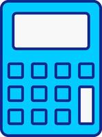 Calculator Blue Filled Icon vector