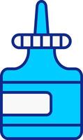 Glue Blue Filled Icon vector