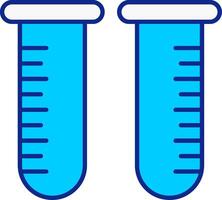 Test Tube Blue Filled Icon vector