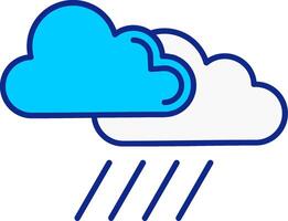 Cloud Blue Filled Icon vector