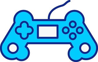 Game Controller Blue Filled Icon vector