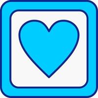 Favorite Blue Filled Icon vector