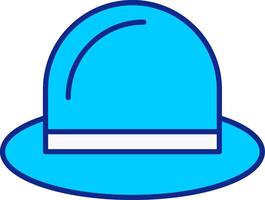 Hat Blue Filled Icon vector