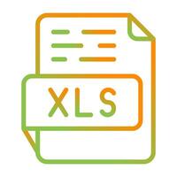 icono de vector xls