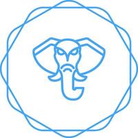 icono de vector de elefante