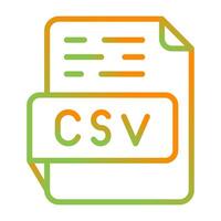 CSV Vector Icon