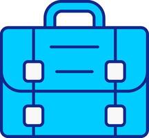 Briefcase Blue Filled Icon vector