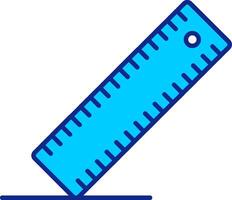 Ruler Blue Filled Icon vector