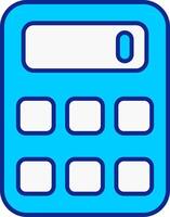 Calculator Blue Filled Icon vector