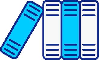 Files Blue Filled Icon vector