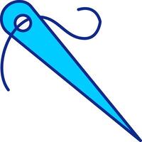 Needle Blue Filled Icon vector