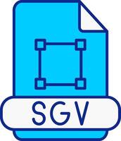 Svg Blue Filled Icon vector