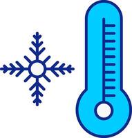 Snowflake Blue Filled Icon vector