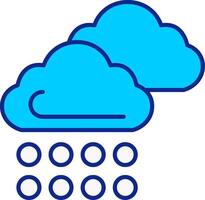 Cloud Blue Filled Icon vector