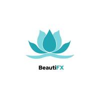 Beautifx - Showcases a Beauty Salon Logo Design Template, Embodying a Spa and Massage Logo Concept. vector