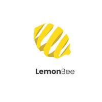 Peeled Lemon or Citrus Logo Concept Design Isolated vector