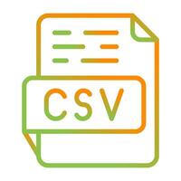 CSV Vector Icon