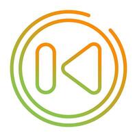 Previous Track Button Vector Icon