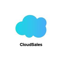 Cloudsales - Incorporates a Clouds Logo Template With Vector Icon Elements, Symbolizing Cloud Storage Logo Concepts.