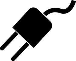 Power plug icon isolated on white background. Vector illustration.