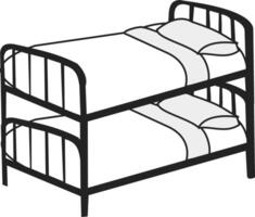 Restful Imagery - Iconic Bed Representation for All Purposes. Bed icon illustration. vector