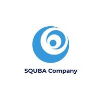 Squba Company - Abstract Round Logo Design Element Isolated vector