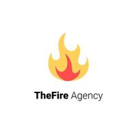 el fuego o fuego logo concepto diseño para agencia o icono vector