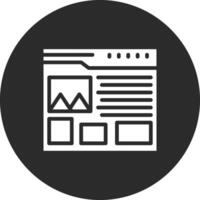 Website Layout Vector Icon