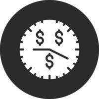 el tiempo es dinero vector icono