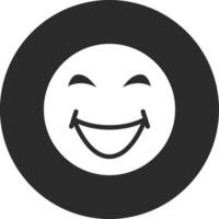 Grinning Squinting Face Vector Icon