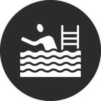 icono de vector de natación