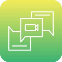 Video Chat Vector Icon