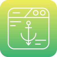 Anchor Text Vector Icon