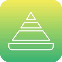 Pyramid Chart Vector Icon