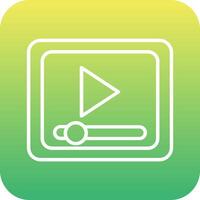 Video Player Vector Icon