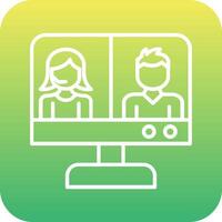 Video Conference Vector Icon