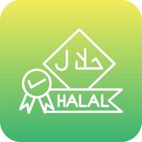 icono de vector halal