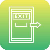 Exit Door Vector Icon