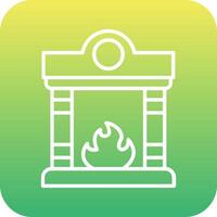 Fireplace Vector Icon