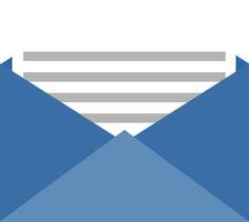 Envelope mail icon. Flat illustration of envelope mail icon for web design vector