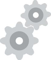 Cogwheels icon. Vector illustration isolated on white background.